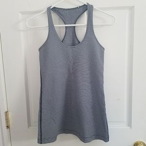 Lululemon Cool Racerback in Gingham - Inkwell